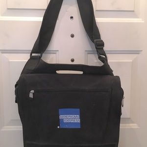 AMEX Laptop Bag - New, Multiple Zippered Areas, Thick Straps, Great For iPad etc